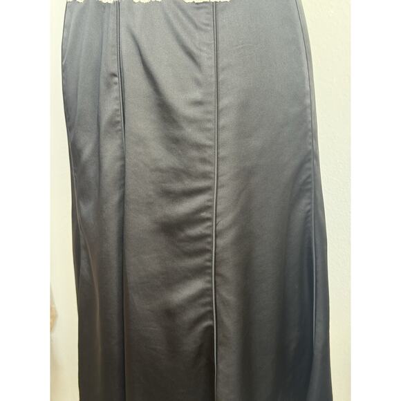 Y2k BCBG Max Azaria Black Cocktail Dress | Lace | Rhinestone Belt | Dark Romance - Picture 7 of 16